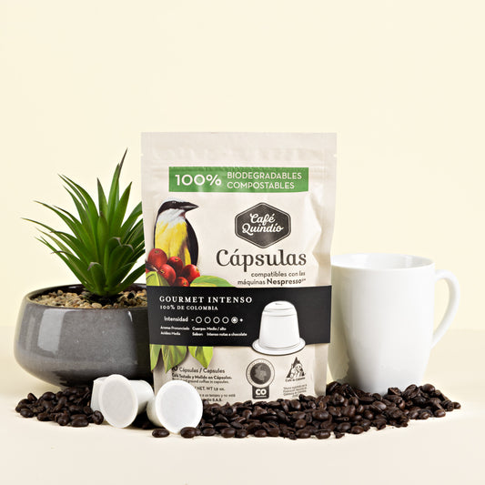 Cafe Quindio - Gourmet intense Capsules, 10 capsules per bag