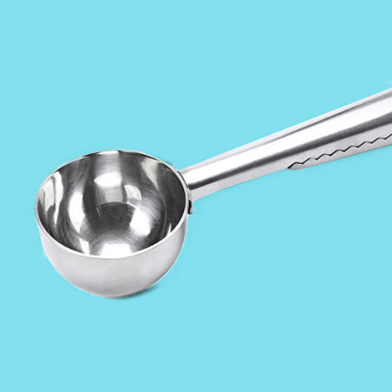 Steel 2-in-1 Coffee Scoop and Bag Clip