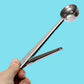 Steel 2-in-1 Coffee Scoop and Bag Clip